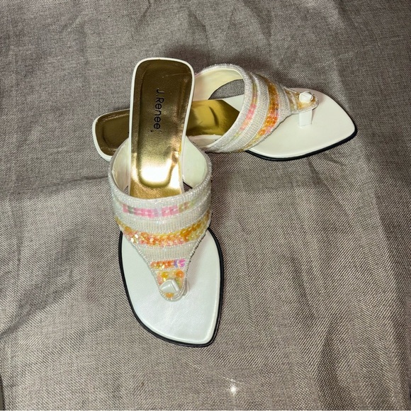 Vintage Renee Flat Thong Sling “Holly” Sandals Size 8.5 - Picture 9 of 11